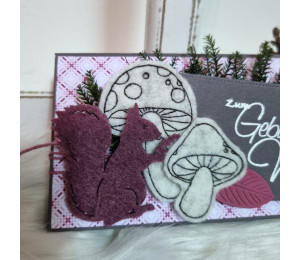 ADVENTSKALENDER 15. Dezember - Stickserie Pilzwald Doodle Appli